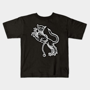 Heraldic Cat-a-Mountain Kids T-Shirt